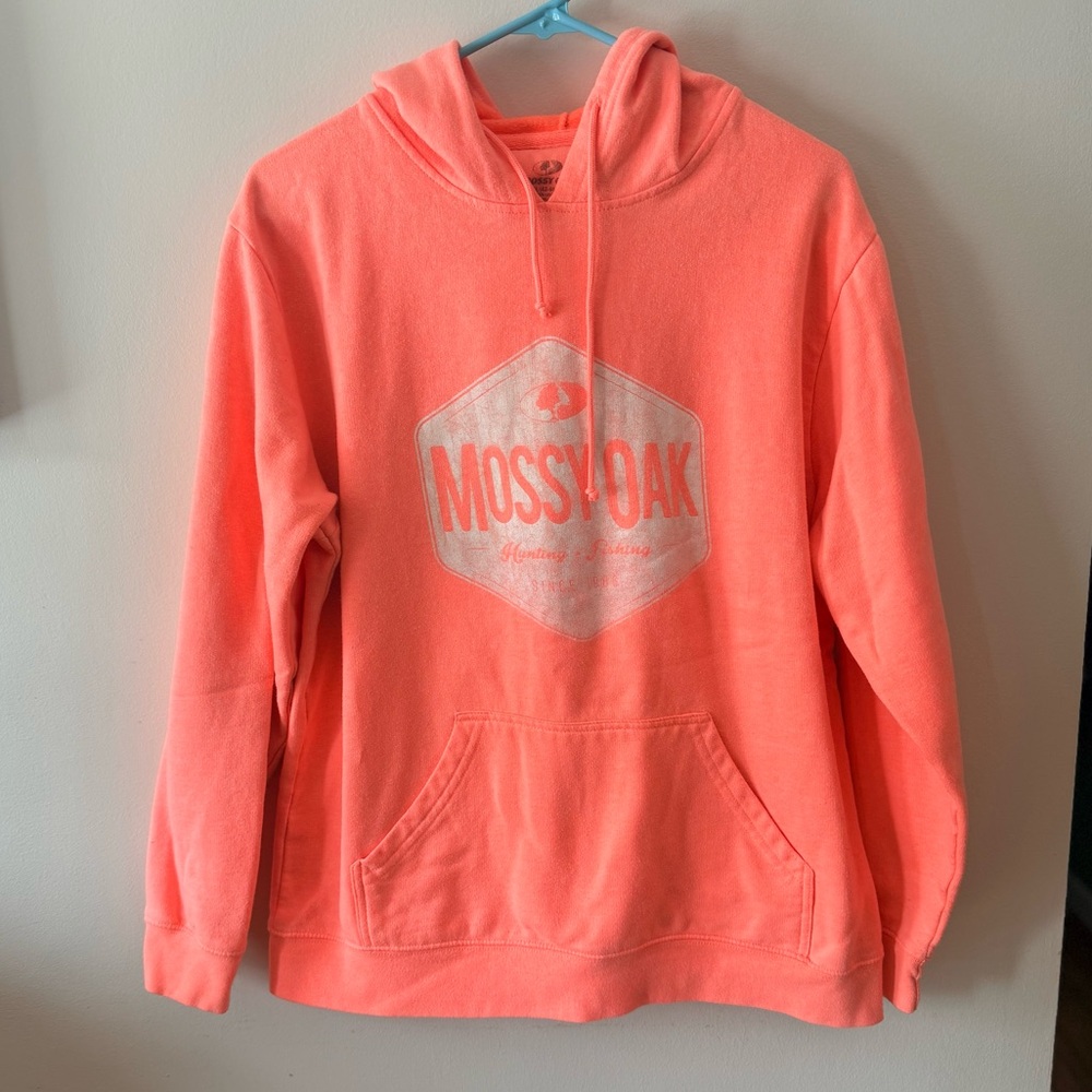 Mossy Oak neon Coral Hoodie
